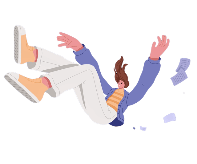 Person falling