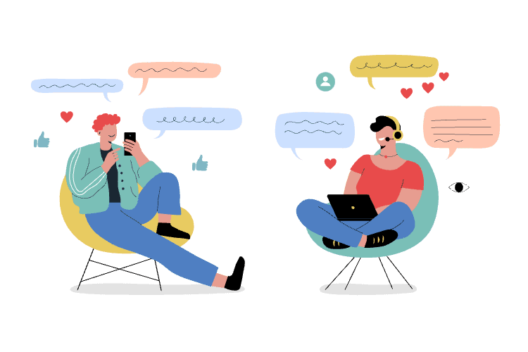 People Communicating Image