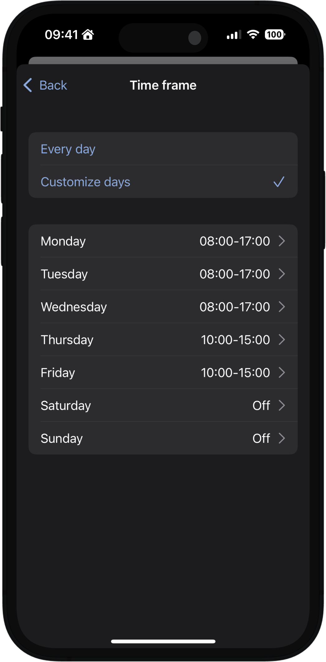 App feature screenshot